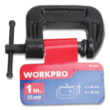 Workpro® Steel C-clamp, 1" Capacity, Black freeshipping - TVN Wholesale